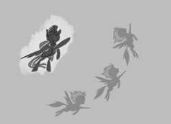 Size: 496x360 | Tagged: artist needed, safe, derpibooru import, flying, silhouette, wonderbolthq, wonderbolts