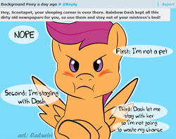 Size: 1200x948 | Tagged: safe, artist:caluriri, derpibooru import, scootaloo, derpibooru, solo