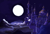 Size: 2500x1683 | Tagged: safe, artist:simbaro, derpibooru import, canterlot, castle, full moon, lullaby for a princess, moon, night, no pony, scenery