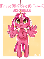 Size: 900x1200 | Tagged: safe, artist:aikoishika, derpibooru import, oc, oc only, oc:candy star, pegasus, pony, :p, licking lips, lollipop, solo, tongue out