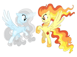 Size: 2246x1664 | Tagged: safe, artist:decprincess, oc, oc only, alicorn, pony, air, alicorn oc, fire