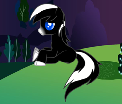 Size: 600x511 | Tagged: safe, artist:megashadowmew, derpibooru import, oc, oc only, original species, skunk, skunk pony, pony creator, solo, wereskunk