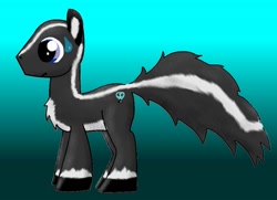 Size: 871x630 | Tagged: safe, artist:tbolt, derpibooru import, oc, oc only, original species, skunk, skunk pony, solo