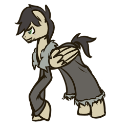 Size: 900x900 | Tagged: safe, artist:inlucidreverie, derpibooru import, oc, oc only, pegasus, pony, beard, clothes, simple background, solo, transparent background