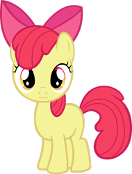 Size: 1024x1345 | Tagged: safe, artist:ratchethun, derpibooru import, apple bloom, :3, cute, looking at you, simple background, smiling, solo, transparent background, vector