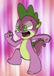 Size: 925x1300 | Tagged: safe, artist:spiiikedraws, spike, dragon, angry, male, upset