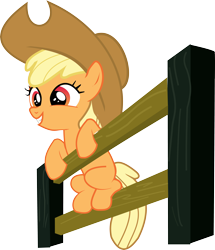 Size: 5154x6000 | Tagged: safe, artist:death-of-all, derpibooru import, edit, editor:jdueler11, apple bloom, fanfic:past sins, the last roundup, absurd resolution, applejack's hat, cowboy hat, fence, hat, recolor, solo