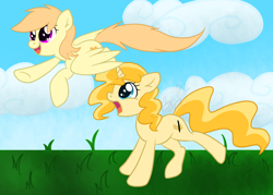 Size: 900x643 | Tagged: safe, artist:maplesunrise, oc, oc only, oc:mapleshine, pony