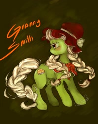 Size: 1852x2339 | Tagged: safe, artist:prodigymysoul, granny smith, earth pony, pony, female, mare, solo, younger