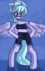 Size: 1240x1953 | Tagged: safe, artist:fauxsquared, derpibooru import, cloudchaser, pony, bandeau, bipedal, midriff, solo