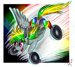 Size: 1155x1034 | Tagged: safe, artist:rubykyogre616, derpibooru import, oc, oc only, oc:wheely bopper, original species, solo, wheelpone