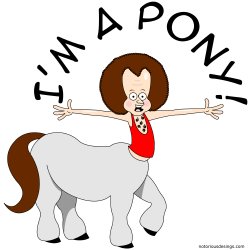 Size: 250x250 | Tagged: safe, centaur, pony, barely pony related, mane, richard simmons