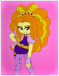 Size: 600x772 | Tagged: safe, artist:cbear624, adagio dazzle, equestria girls, looking at you, solo, sultry pose