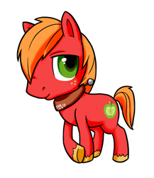 Size: 1011x1167 | Tagged: safe, artist:8-bitwatermelon, derpibooru import, big macintosh, earth pony, pony, male, solo, stallion