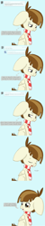 Size: 1000x4999 | Tagged: safe, artist:minkidoodles, featherweight, ask, clothes, comic, featherweight responds, scarf, solo, tumblr