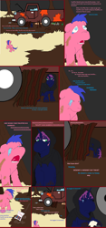 Size: 1628x3482 | Tagged: safe, artist:mrpaint, derpibooru import, fluffy pony, crying, feral fluffy pony, lonely, smarty friend