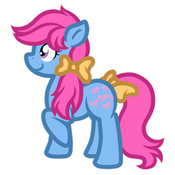 Size: 1024x1024 | Tagged: safe, artist:furrgroup, derpibooru import, bow tie (g1), g1, bow, g1 to g4, generation leap, simple background, solo, tail bow, transparent background, vector