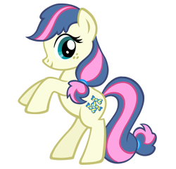 Size: 1597x1536 | Tagged: safe, artist:durpy, derpibooru import, bon bon, sweetie drops, recolor, simple background, solo, transparent background, vector