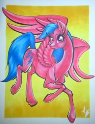 Size: 586x760 | Tagged: safe, artist:angelicaannblack, derpibooru import, firefly, g1, traditional art