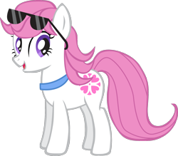 Size: 1622x1419 | Tagged: safe, artist:trotsworth, sundance, earth pony, pony, g1, female, g1 to g4, generation leap, mare, solo, sunglasses, sunglasses on head