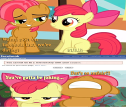 Size: 1400x1200 | Tagged: safe, apple bloom, babs seed, fanfic, in-joke, pen pals