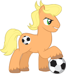 Size: 1615x1810 | Tagged: safe, artist:trotsworth, ace, g1, football, g1 to g4, generation leap