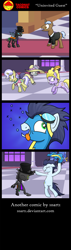 Size: 900x3173 | Tagged: safe, artist:10art1, derpibooru import, soarin', upper crust, changeling, pegasus, pony, unicorn, changeworth the third, comic, dancing, hat, monocle, top hat