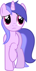 Size: 3000x5862 | Tagged: safe, artist:m99moron, derpibooru import, sea swirl, seafoam, pony, background pony, female, mare, raised hoof, simple background, solo, transparent background, vector, worried