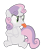 Size: 1000x1054 | Tagged: safe, artist:kuren247, derpibooru import, sweetie belle, simple background, solo, tongue out, transparent background, vector