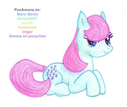 Size: 731x618 | Tagged: safe, artist:ponamona, blue belle, g1, g1 to g4, generation leap