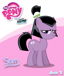 Size: 816x964 | Tagged: safe, artist:dlt, artist:dltoon, derpibooru import, danny phantom, ponified, sam manson, solo