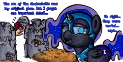 Size: 1842x933 | Tagged: safe, artist:darkone10, derpibooru import, nightmare moon, twist, crying, cute, filly, gravestone, gritted teeth, immortality blues, nightmare woon, open mouth, simple background, transparent background