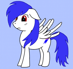 Size: 1850x1750 | Tagged: safe, artist:blacksonicshadow, derpibooru import, oc, oc only, pegasus, pony, blue dash, donut steel, solo