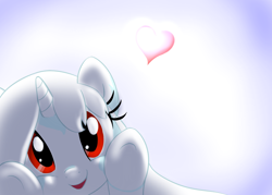 Size: 1400x1000 | Tagged: safe, artist:celerypony, derpibooru import, oc, oc only, oc:celery, cute, fourth wall, heart, looking at you, open mouth, smiling, solo, squishy cheeks, underhoof