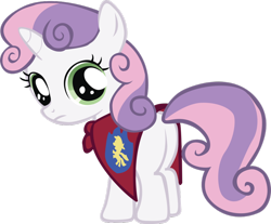 Size: 900x746 | Tagged: safe, sweetie belle, cape, clothes, plot, simple background, solo, transparent background, vector