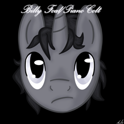 Size: 707x707 | Tagged: safe, artist:kathyhauser, derpibooru import, pony, unicorn, album, album cover, billy joel, cover, parody, piano man, ponified, ponified album cover, solo