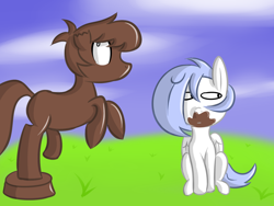 Size: 1280x960 | Tagged: safe, artist:penguinpotential, oc, oc only, chocolate pony, food pony, original species, pony, food, ponified