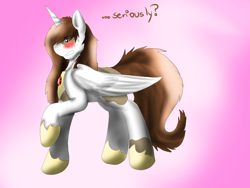 Size: 1024x768 | Tagged: artist needed, safe, pipsqueak, alicorn, pony, older, prince, princess, solo, teenage pipsqueak