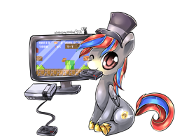 Size: 1500x1200 | Tagged: safe, artist:aquagalaxy, derpibooru import, oc, oc only, pegasus, pony, ? block, brick block, hat, mario, nintendo, nintendo entertainment system, solo, super mario bros., video game, warp pipe