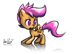 Size: 800x600 | Tagged: safe, artist:datponypl, derpibooru import, scootaloo, pegasus, pony, cute, cutealoo, female, filly, looking at you, open mouth, simple background, solo, transparent background