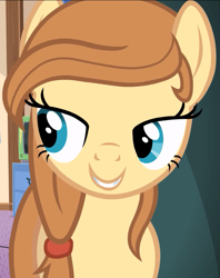 Size: 689x871 | Tagged: safe, derpibooru import, screencap, oc, oc only, oc:cream heart, earth pony, pony, bedroom eyes, female, mare, smiling, solo, teeth