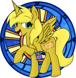 Size: 860x881 | Tagged: safe, artist:darkdreamingblossom, oc, oc only, oc:ticket, alicorn, pony, alicorn oc, solo