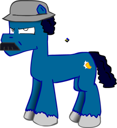 Size: 675x736 | Tagged: safe, don ramon, el chavo del 8, ponified, seu madruga, simple background, white background