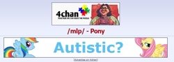 Size: 696x251 | Tagged: safe, derpibooru import, /mlp/, advertisement, autism, brony of happiness, drama