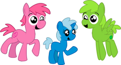 Size: 1314x704 | Tagged: safe, artist:alisonwonderland1951, derpibooru import, hoops and yoyo, ponified, simple background, transparent background