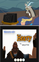 Size: 379x599 | Tagged: safe, artist:kitty0706, discord, exploitable meme, gmod, heavy, kitty0706, moments with heavy, team fortress 2, tv meme, youtube