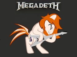 Size: 900x668 | Tagged: artist needed, safe, dave mustaine, megadeth, ponified, simple background, text