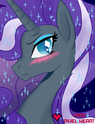 Size: 2975x3850 | Tagged: safe, artist:ladypixelheart, derpibooru import, nightmare rarity, spoiler:comic, blushing