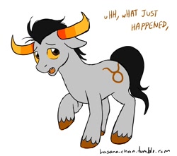 Size: 1132x1000 | Tagged: safe, artist:hasana-chan, derpibooru import, 30 minute art challenge, homestuck, ponified, tavros nitram