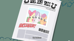 Size: 640x355 | Tagged: safe, derpibooru import, screencap, apple bloom, scootaloo, sweetie belle, cutie mark crusaders, youtube caption